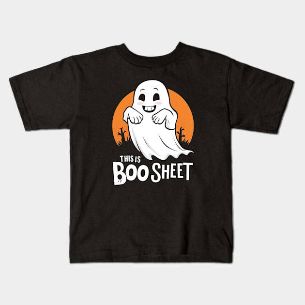 This is Boo Sheet Kids T-Shirt by Hetsters Designs